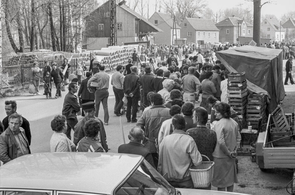 1987 Bauernmarkt in Helmsdorf, BHG
